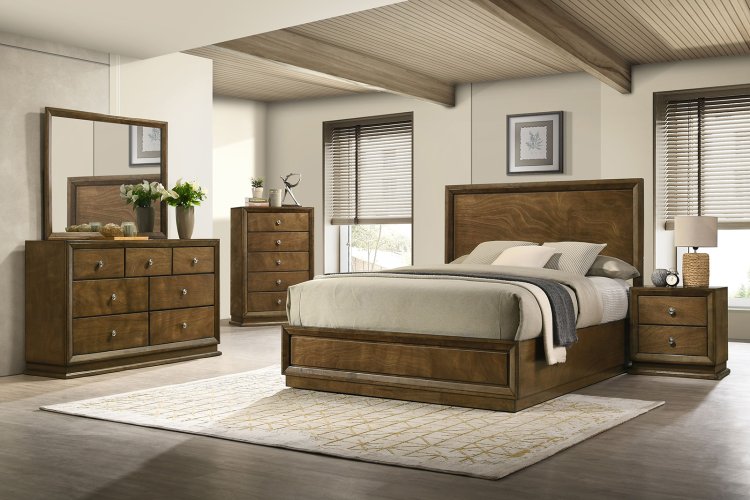 (image for) Kirkham Walnut Qn. 5Pc W/2Ns