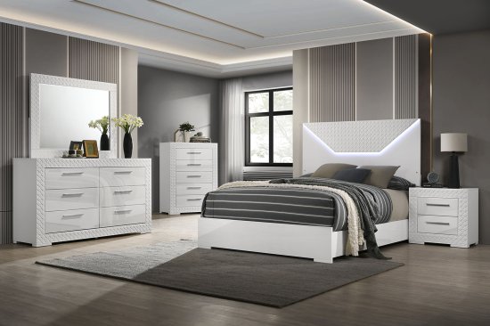 (image for) Whitby White Qn. 5Pc W/Chest