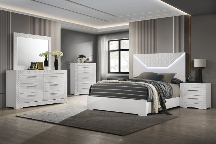 (image for) Whitby White Qn. 5Pc W/Chest