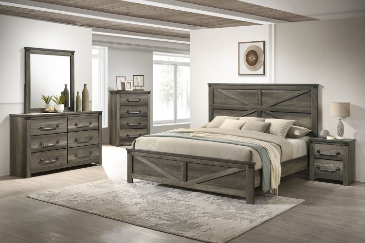 (image for) Britonale Grey Qn. 5Pc W/2Ns