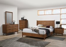 (image for) Tromso Walnut Qn. 5Pc W/Chest
