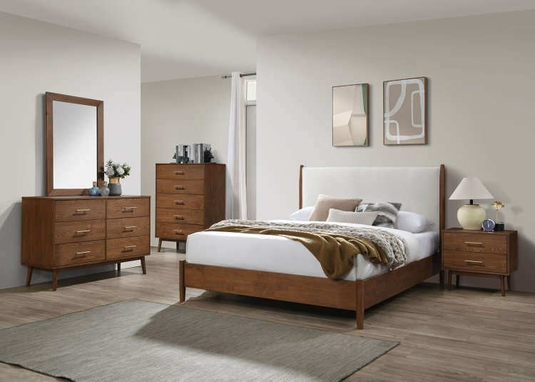 (image for) Thusis Walnut Qn. 5Pc W/2Ns