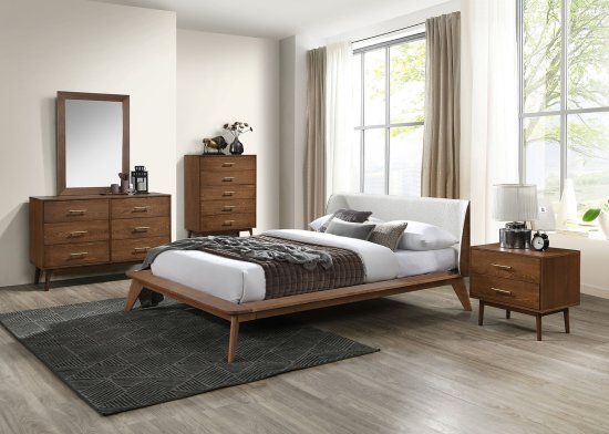 (image for) Lenzburg Walnut Qn. 5Pc W/2Ns