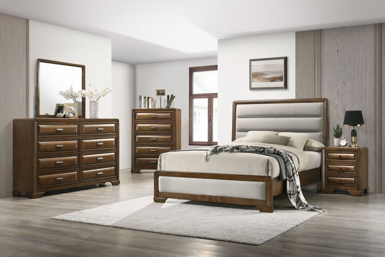 (image for) Caerwys Brown Qn. 5Pc W/2Ns