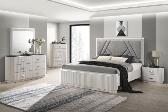 (image for) Aldgate Grey Qn. 5Pc W/2Ns