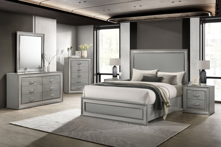 (image for) Cassiopeia Grey Qn. 5Pc W/2Ns