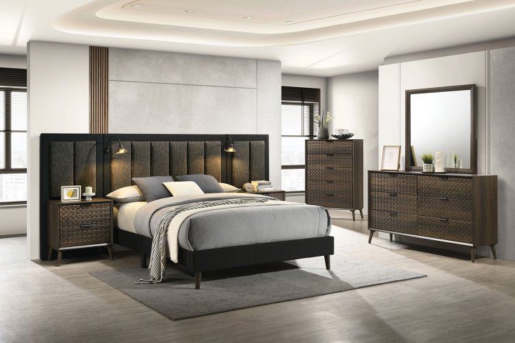 (image for) Chalfont Dark Brown Qn. Wp W/5Pc