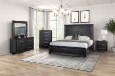 (image for) Ashbourne Black Qn. 5Pc W/Chest