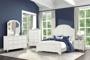 (image for) Whitehaven White Qn. 5Pc W/2Ns