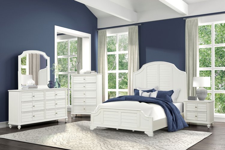 (image for) Whitehaven White Qn. 5Pc W/2Ns