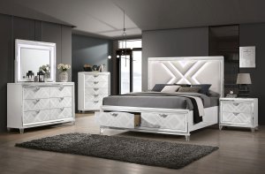 (image for) Emmeline White Qn. 5Pc W/2Ns