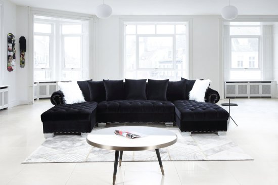(image for) 97029 Kim Black Sectional