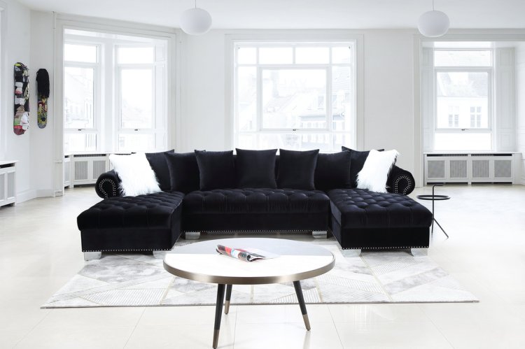 (image for) 97029 Kim Black Sectional