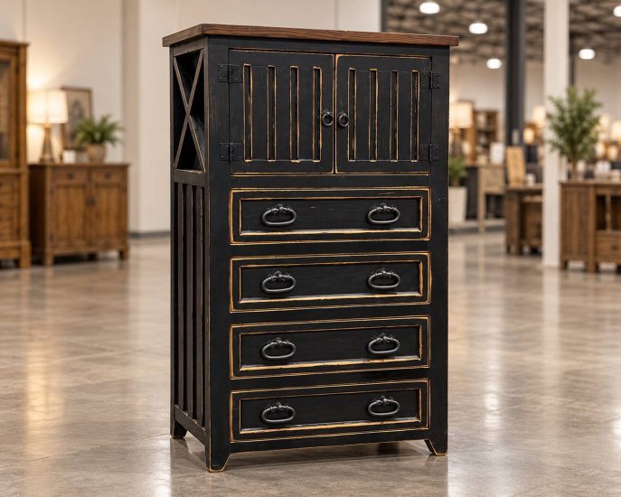 (image for) Las Cruces Chest Black Walnut 3 in Stock