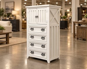 (image for) Las Cruces Chest White 1 in Stock