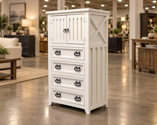 (image for) Las Cruces Chest White 1 in Stock
